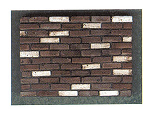 Dollhouse Miniature Brown Blend Brick, 325Pcs